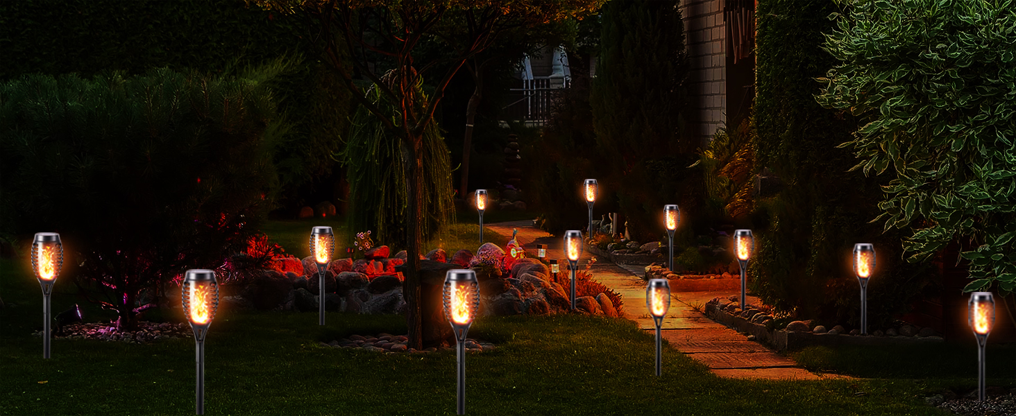 Solar Torch Lights for Driveway