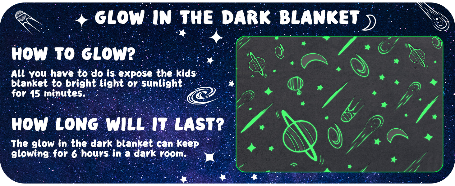 glow in the dark blanket