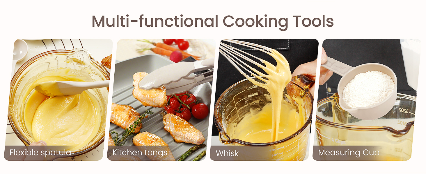 26 silicone cooking utensils set