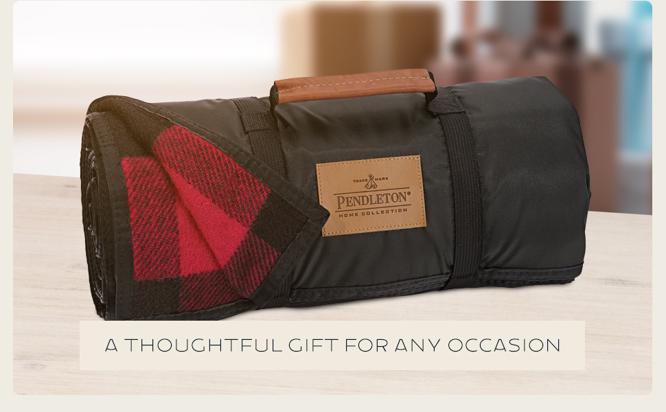 Pendleton Nylon Backed Roll-Up Blanket