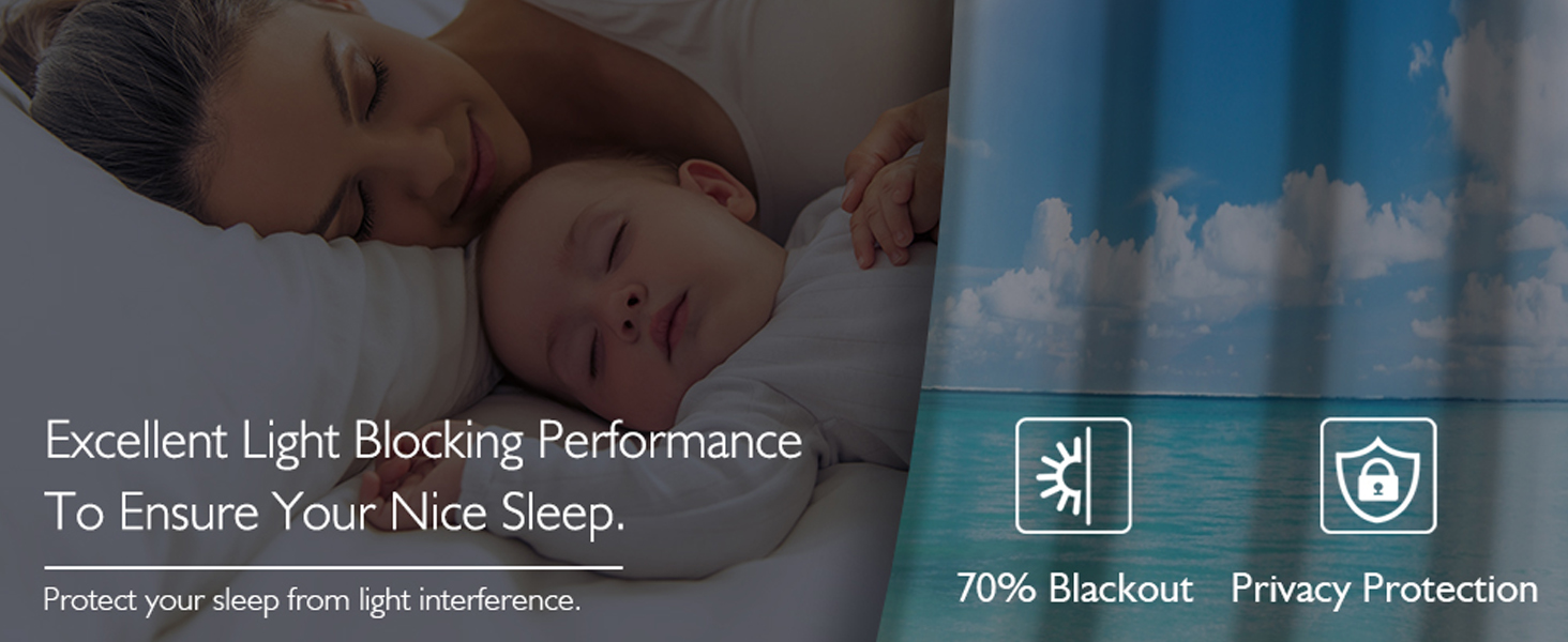 2 Panels Blackout Curtains