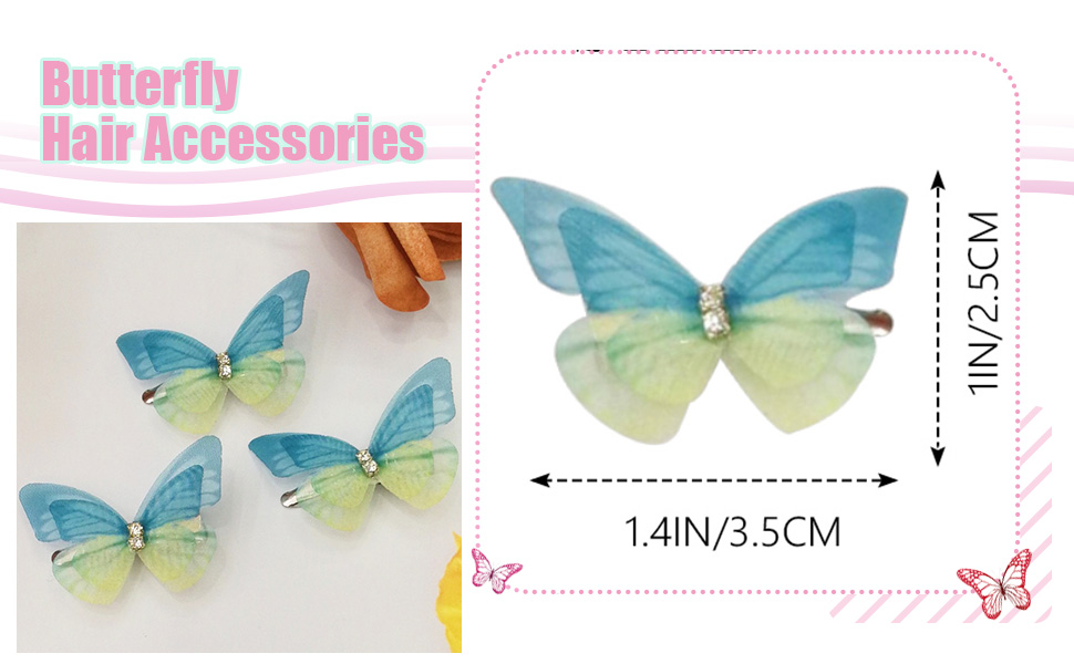 butterfly hair pins