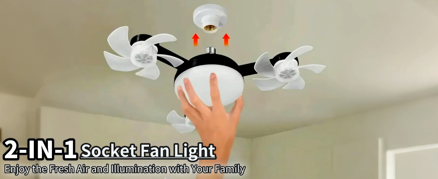 Socket Fan Light
