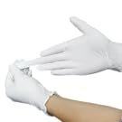 white nitrile gloves