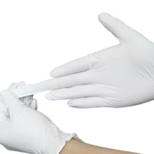 white nitrile gloves