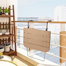 Hanging balcony table