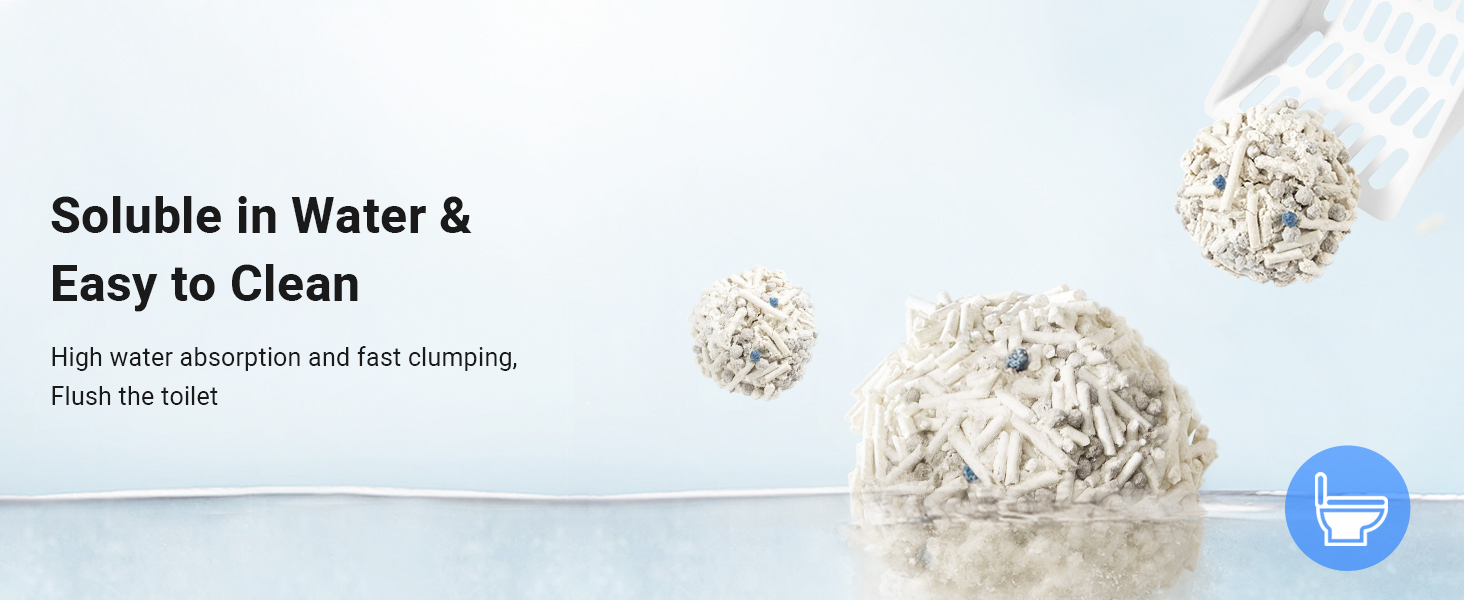 Fast clumping cat litter