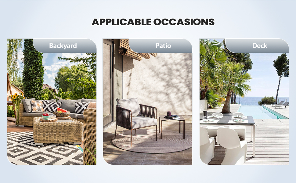 Pellebant Outdoor Stackable Dining Chair, Armless Patio