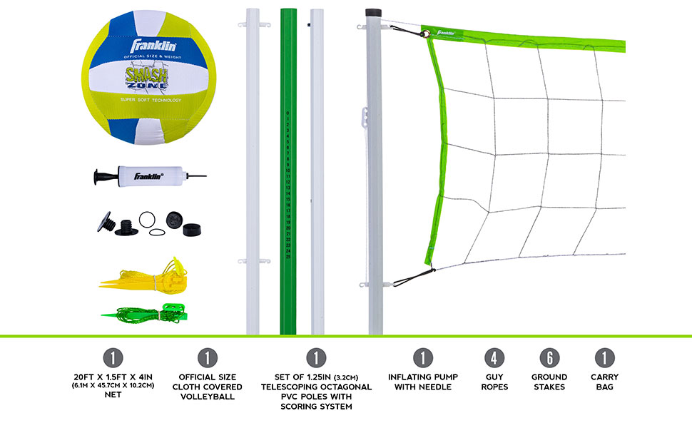 backyard volleyball net, badminton set, beach volleyball set, bolleyball set, franklin intermediate 