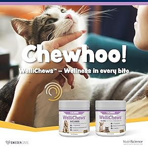 Wellichews Calming Chews For Dogs and Cats - Seperation Anxiety Relief for Dogs - Puppy, Small Dog & Cat Calming Treats for Chronic or Acute Anxiety & Behaviour Problems 7 Wellness in every bite