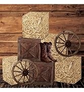 Gameza Western Hay Bales Boxes Decor, Western Cowboy Party Decorations Farm Trunk or Treat Car Ha...