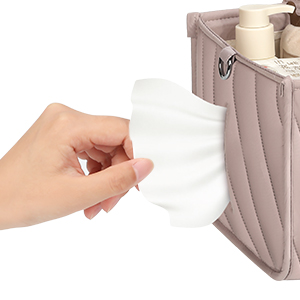 pocket for tissue, wipes