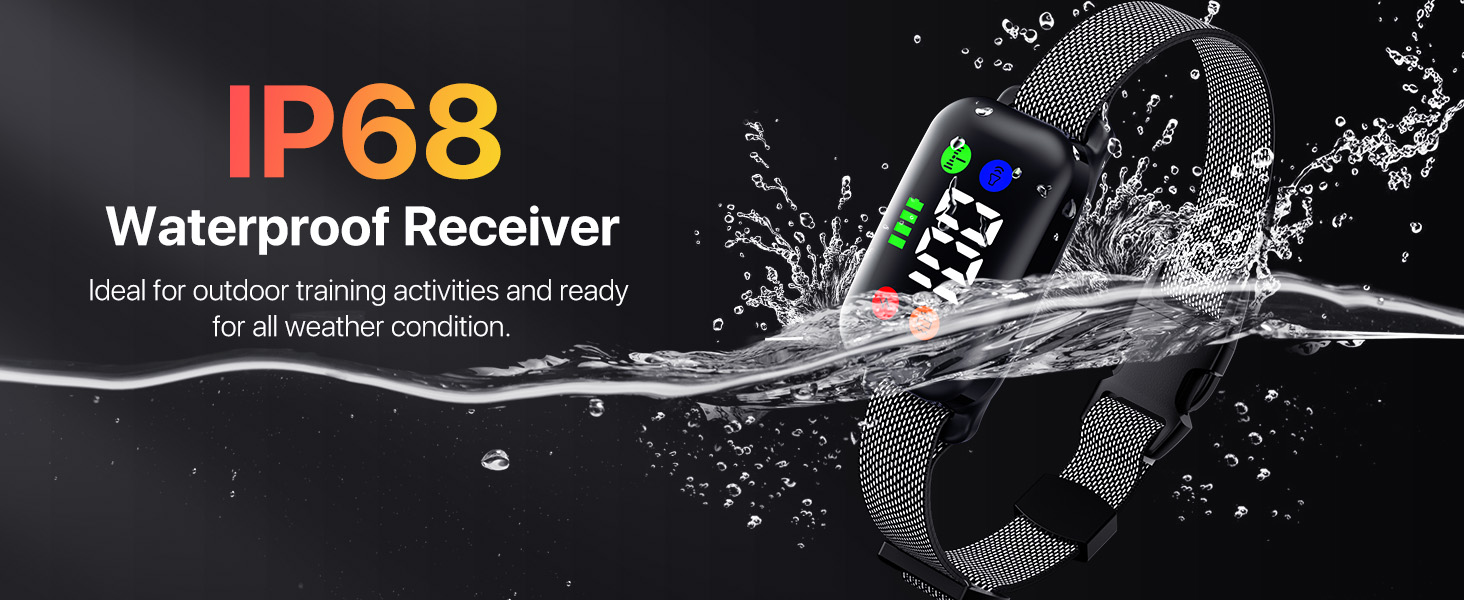 shock collar for dogs 60-100 40-60lbs waterproof