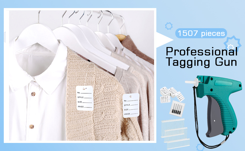Clothing Tagging Gun, 1515 pcs Price Tag Attacher Kits with 1008 pcs