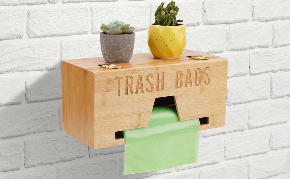 Trash Bag Dispenser For Plastic Bags, Garbage Bag Organizer