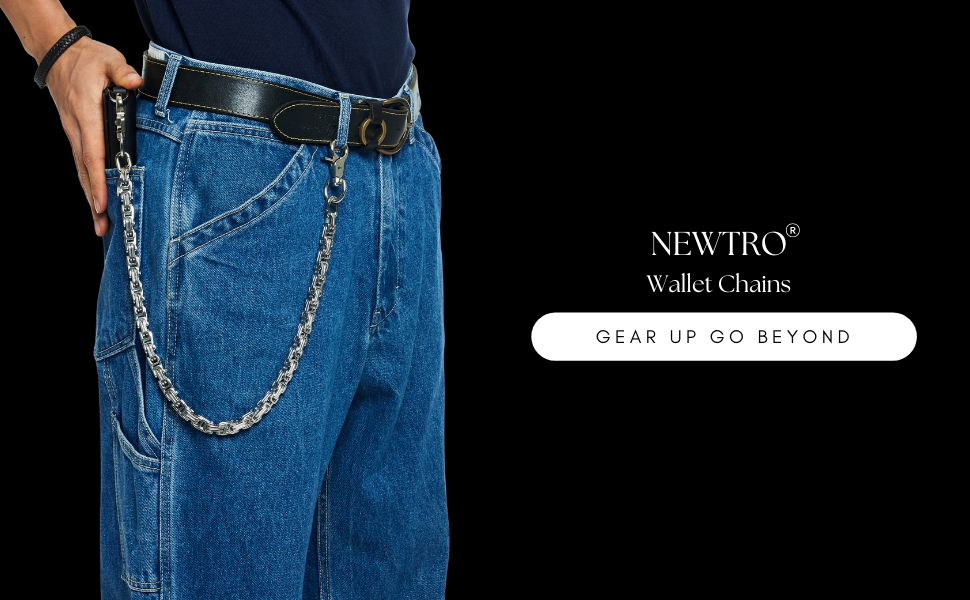 newtro Stainless Steel Wallet Chain for Men Women Boy Girl