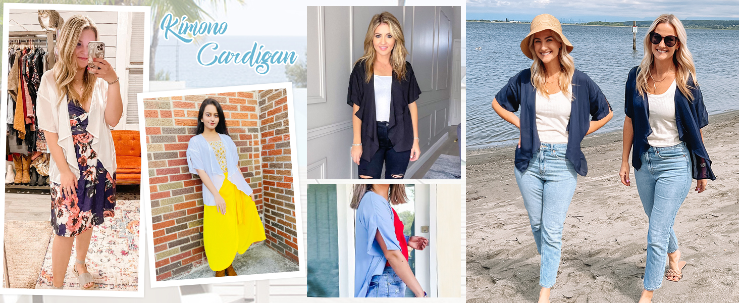 Womens Summer Kimono Cardigan