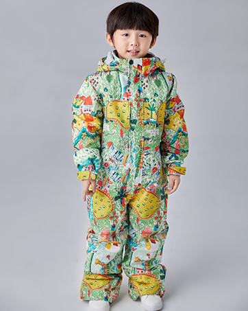 Boys one piece ski suit