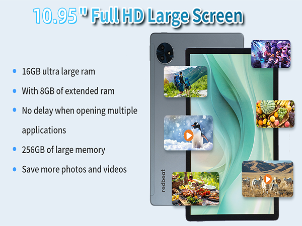 Amazon.com : redbeat Gaming Android 14 Tablet 10.95