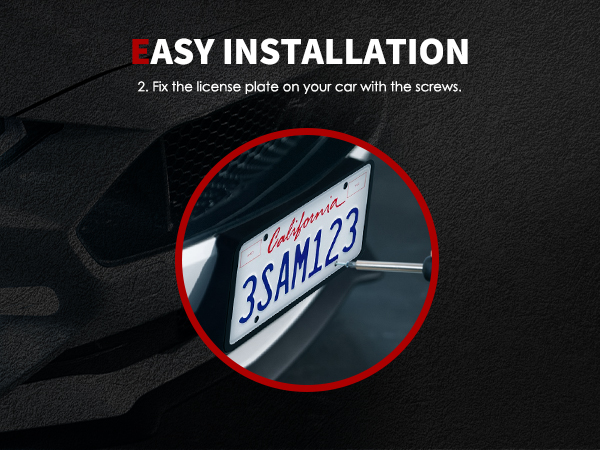 aujen license plate frame