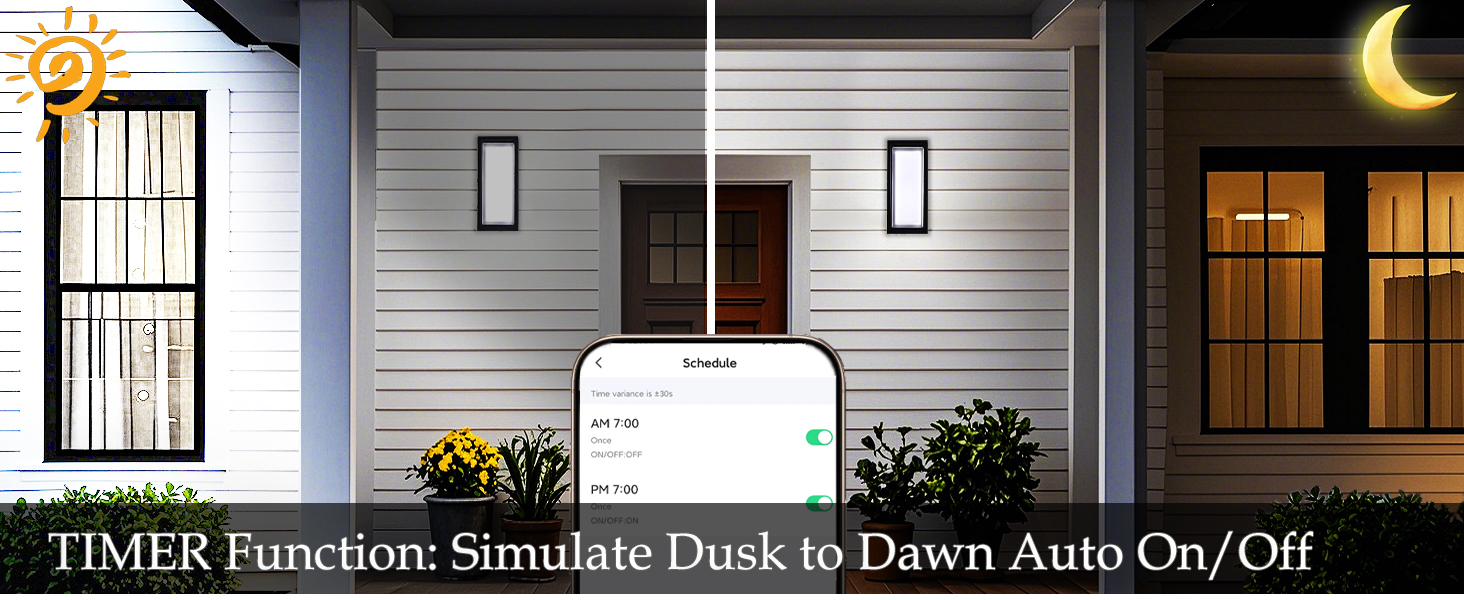 outdoors dusk to dawn lights