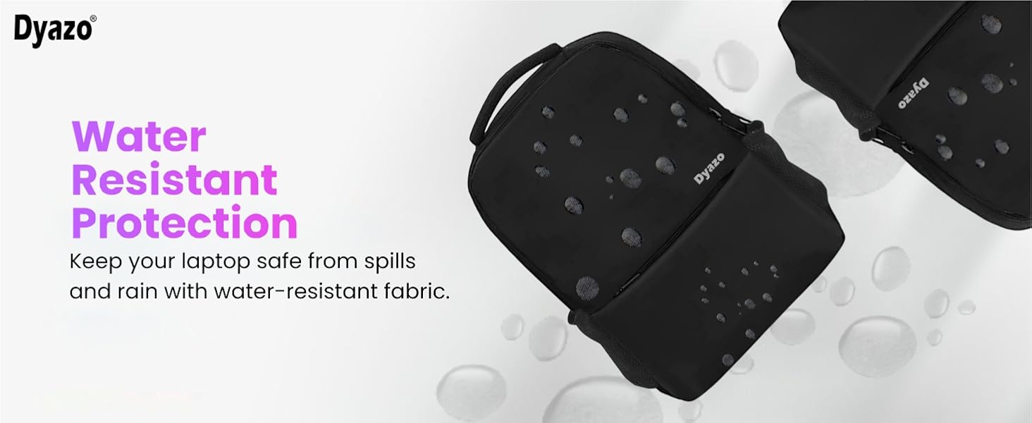 Dyazo 30 L Slim Business Laptop Backpack Casual Design Water Resistant Backpack for laptops for 15.6 inch laptop (Black) 43 15.6 inch Laptop bag-Black