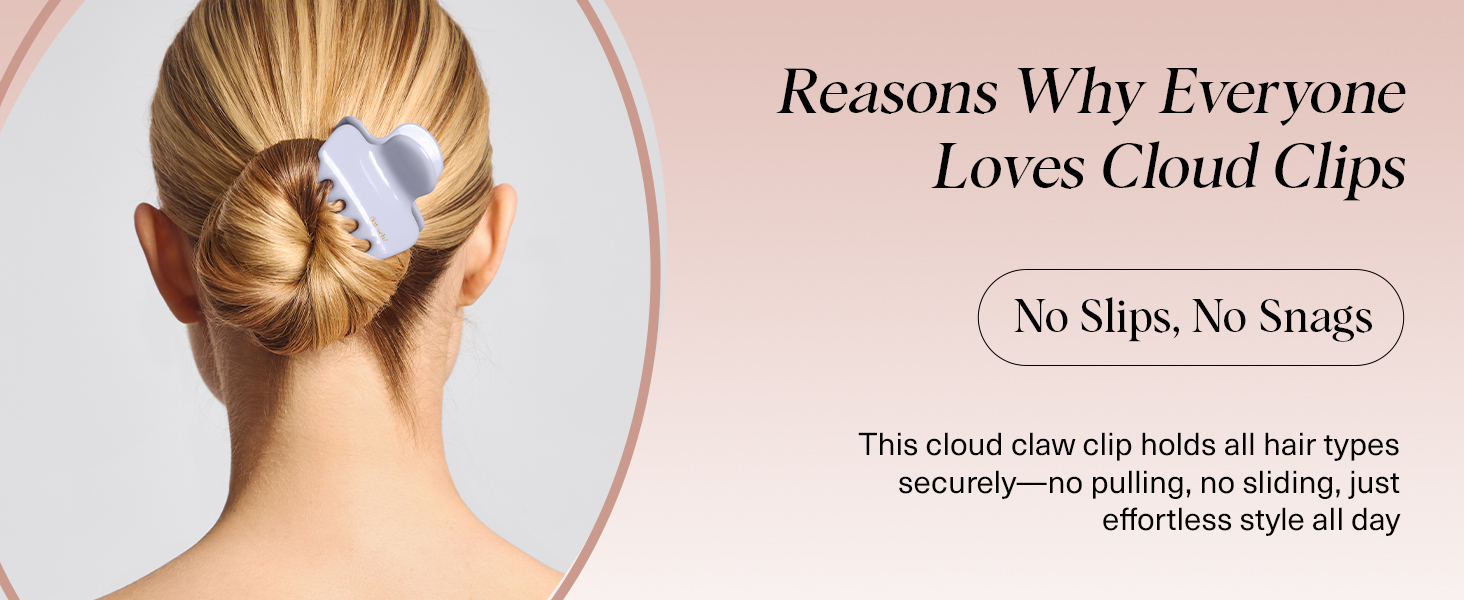 Hair Clips for Women Strong Hold Claw Clips Thick or Thin Hair Recycled Plastic Non Slip Durable