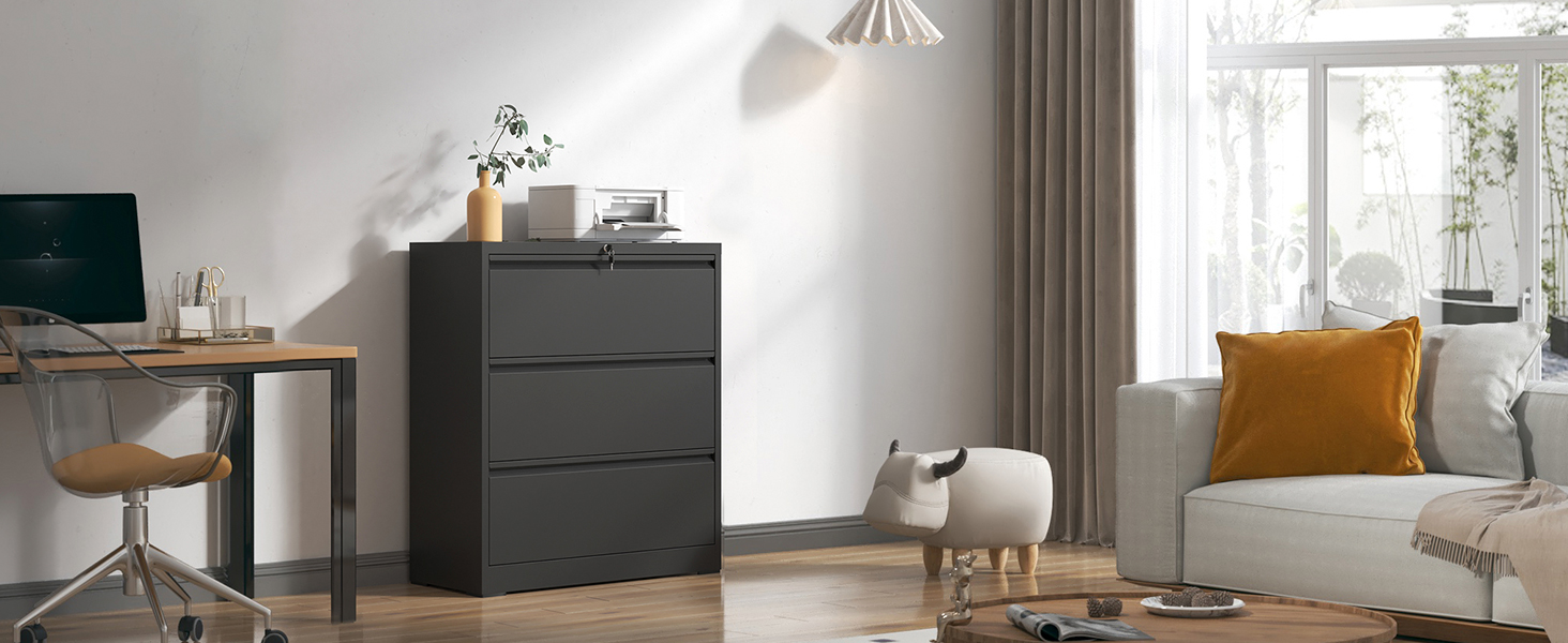 3 drawer lateral file cabinet