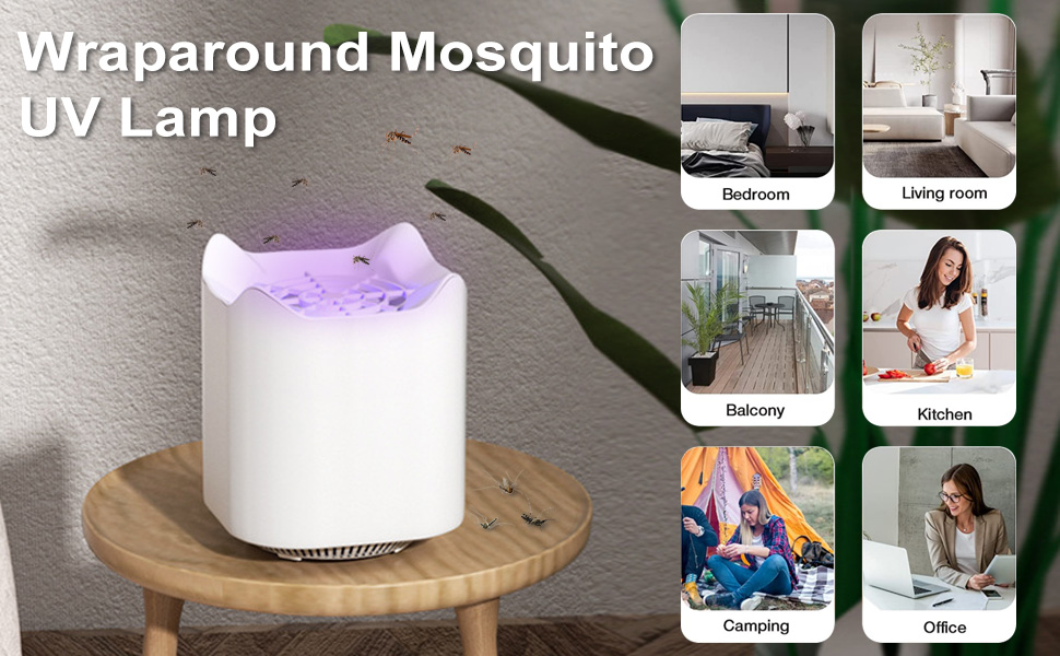 mebiusyhc Fly Killer,Mosquito Killer Lamp USB Fly Killer Rechargeable