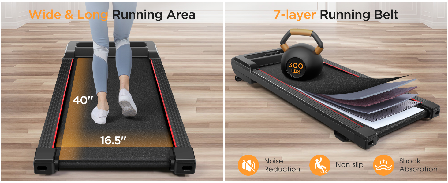 Walking Pad with Auto Incline, 4 in 1 Under Desk Treadmill