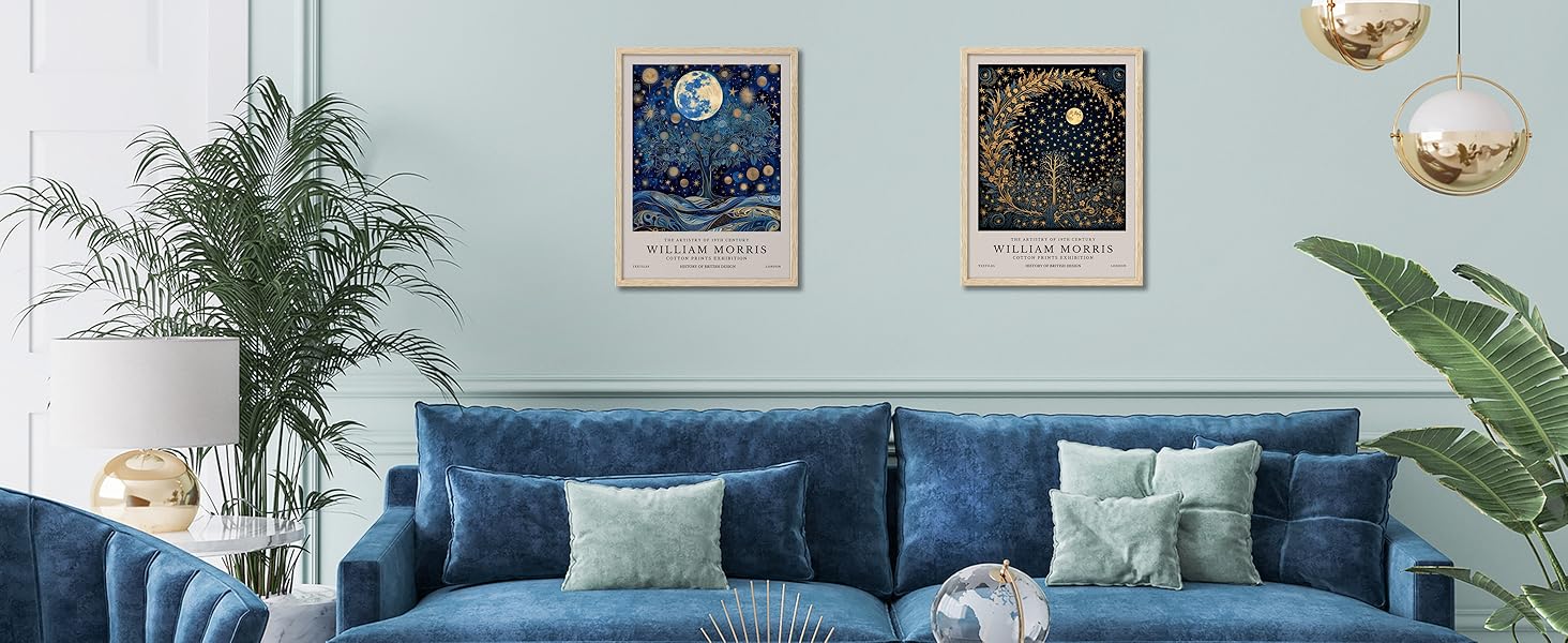 HesenDot Natural OAK Wood Frame Wall Art,12x16in William