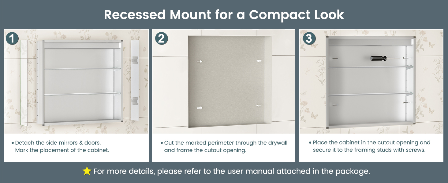 lighted medicine cabinet