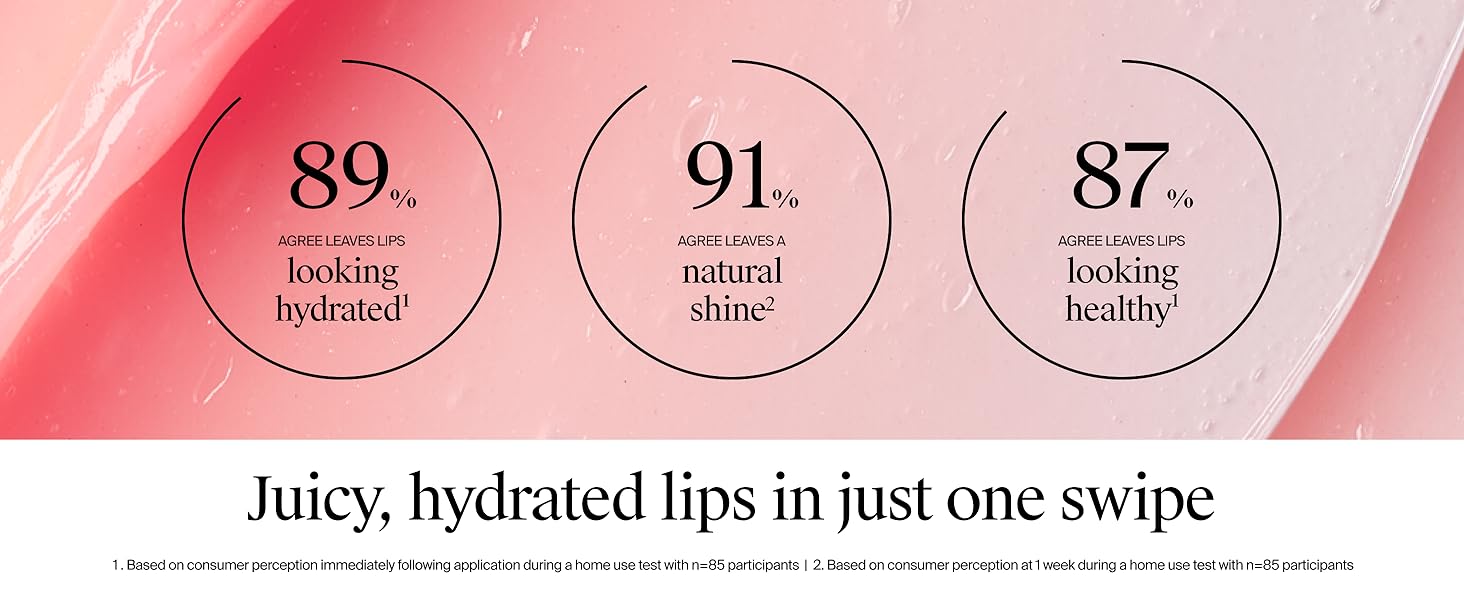 juicy hydrated lips in just one swipe