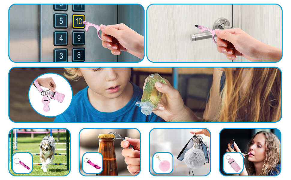 Brifit 10 PCS Safety Keychain Set for Women, Loud Safety Keychain