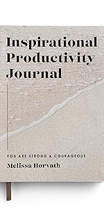 Inspirational Productivity Journal for strong and courageous busy christian women.