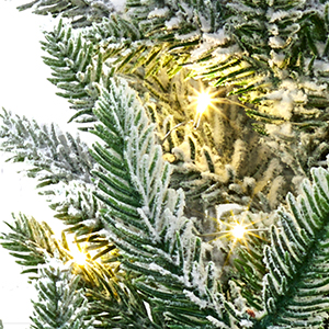 lighted small christmas tree