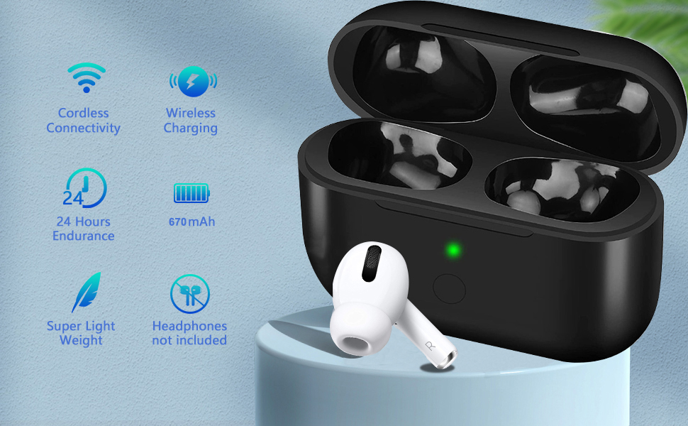 Wireless Airpods Charging Case for AirPods Pro, Replacement Charging Case Airpods Pro with