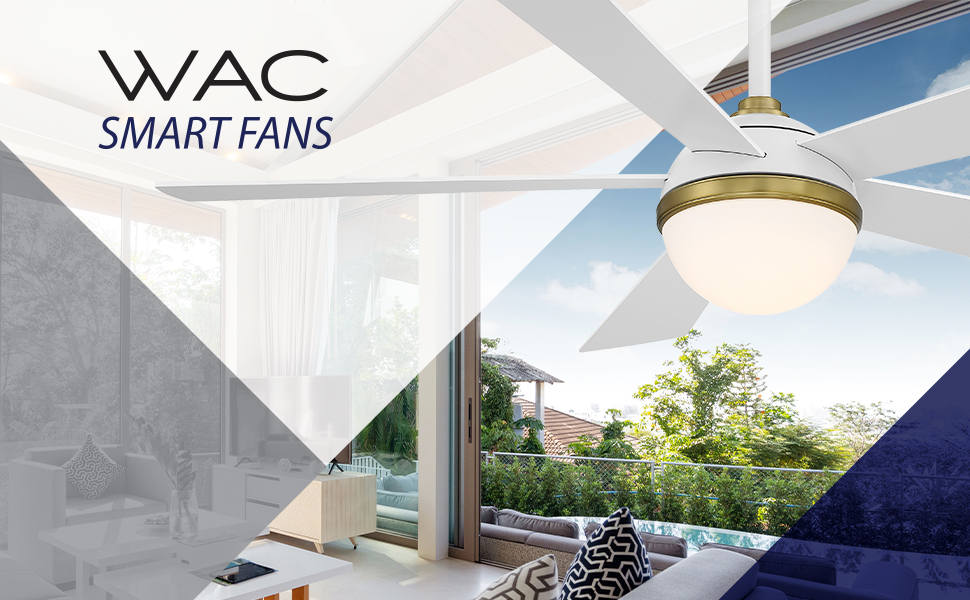 B08R7Q8WAC, WAC Fans, WAC Smart Fan, Smart Fan, WAC Lighting Fan, Ceiling Fan, Smart Ceiling FanCCT