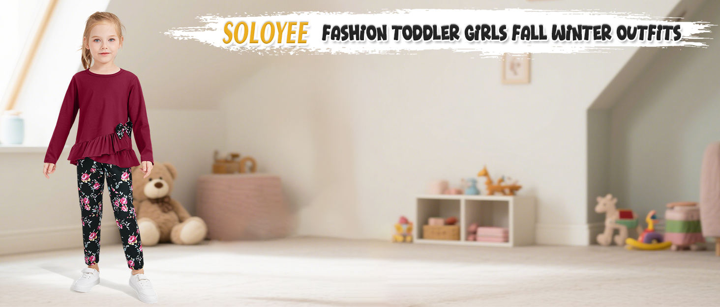 Toddler Girl Clothes 18M-8T Girls Fall Winter Outfit, Long Sleeve Ruffle Bowknot Top + Floral Pants 2Pcs Clothing Set 12 e9b281b6 cca0 44fe 8c6a 2e20a00a4249. CR0,0,1464,625 PT0 SX1464 V1