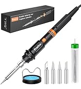 Soldering Iron kit,Preciva 135W Adjustable Temperature and Fast Heating Ceramic Thermostatic Desi...