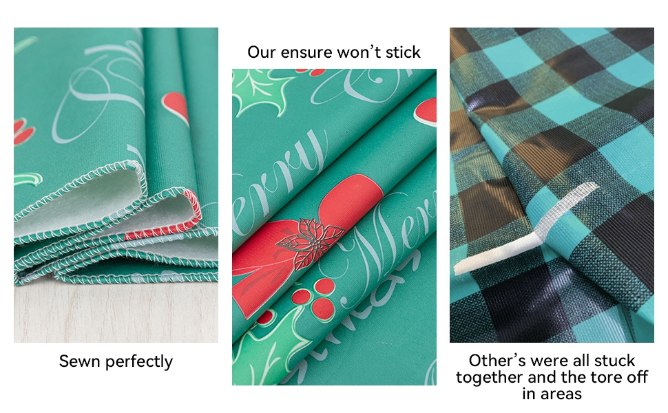 DwEllAid Christmas Tablecloth 60X84inch Disposable