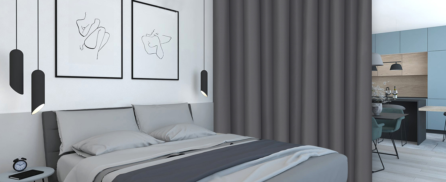 blackout room divider curtains for privacy