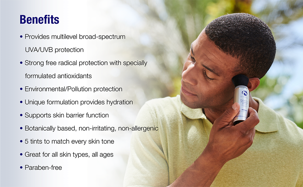 powder sunscreen, botanicals, hydration, broad-spectrum, antioxidants
