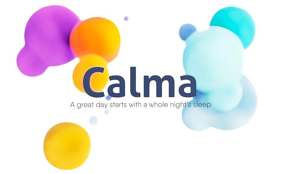 Image of the Calma Plus side sleep ball. title - A great Day starts with a great nights sleep.
