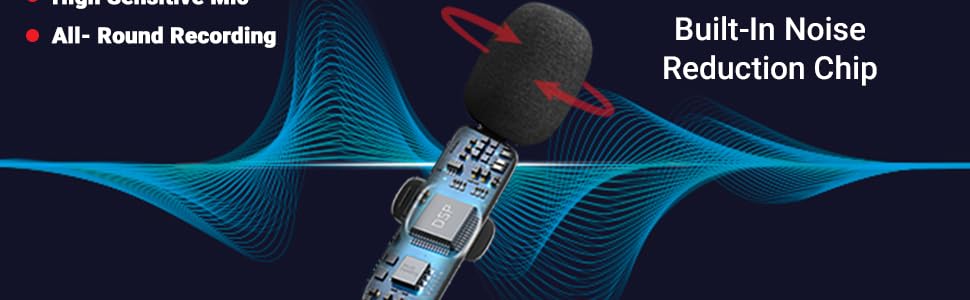 box, mic k9, packaging, dual port, mini mic, connector and charger type c , microphone tips