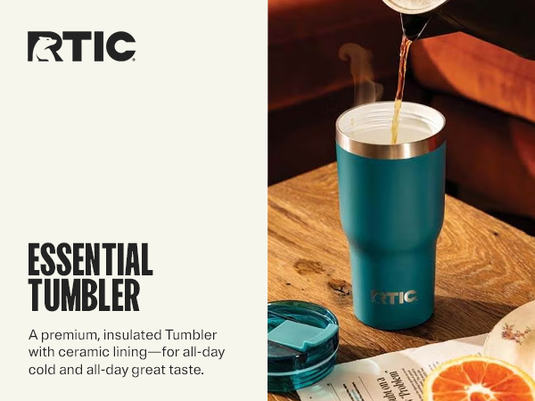 RTIC コップ Amazon.com: RTIC 20oz Road Trip Travel Mug with Lid and