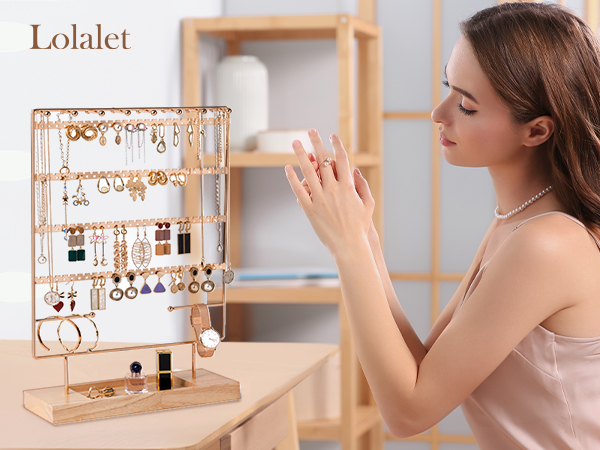 Amazon｜Lolalet アクセサリースタンド ジュエリースタンド 16