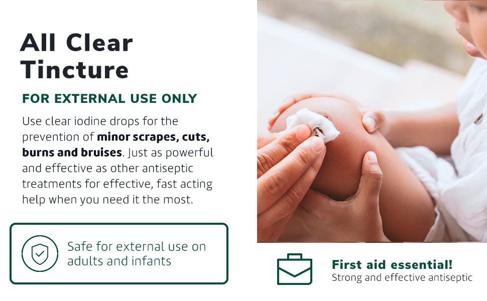 white iodine, tincture of iodine. yodo, yodo blanco, white iodine tincture, prevents skin infection