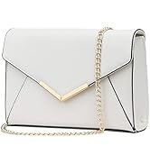 KKXIU Women Elegant Faux Leather Evening Envelope Clutch Purse Foldover Bags for Party Wedding Prom