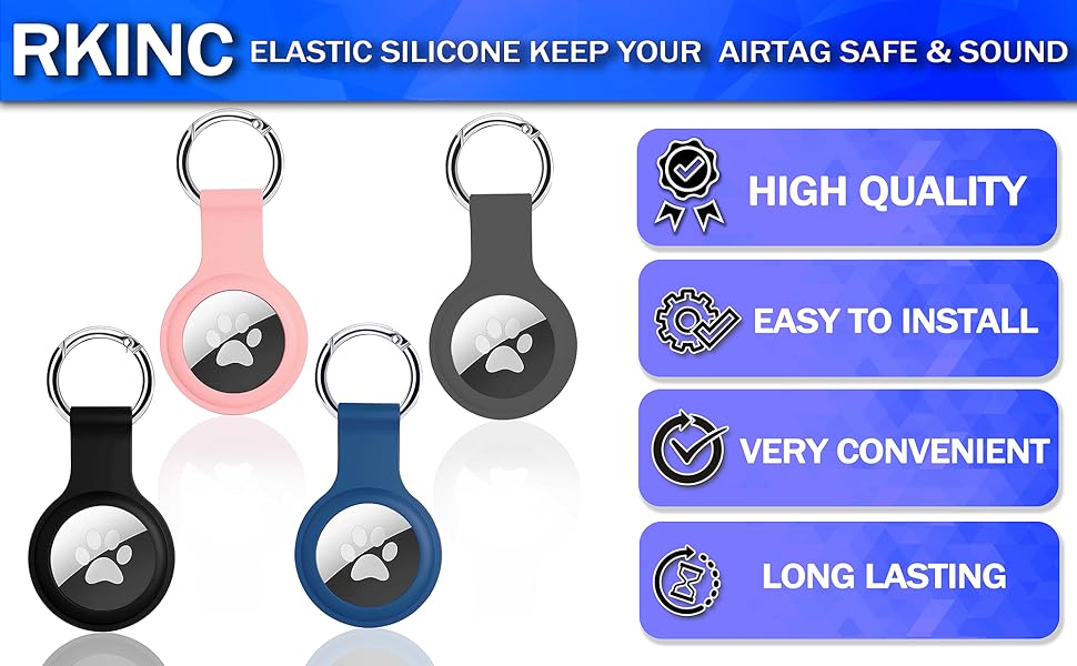Compatible with AirTag Case keychain for Air Tag Holder